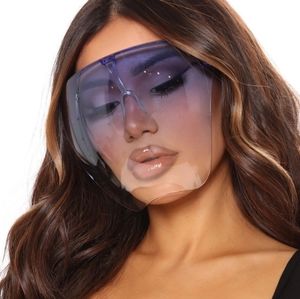 Face Shield Sunglasses - Blue